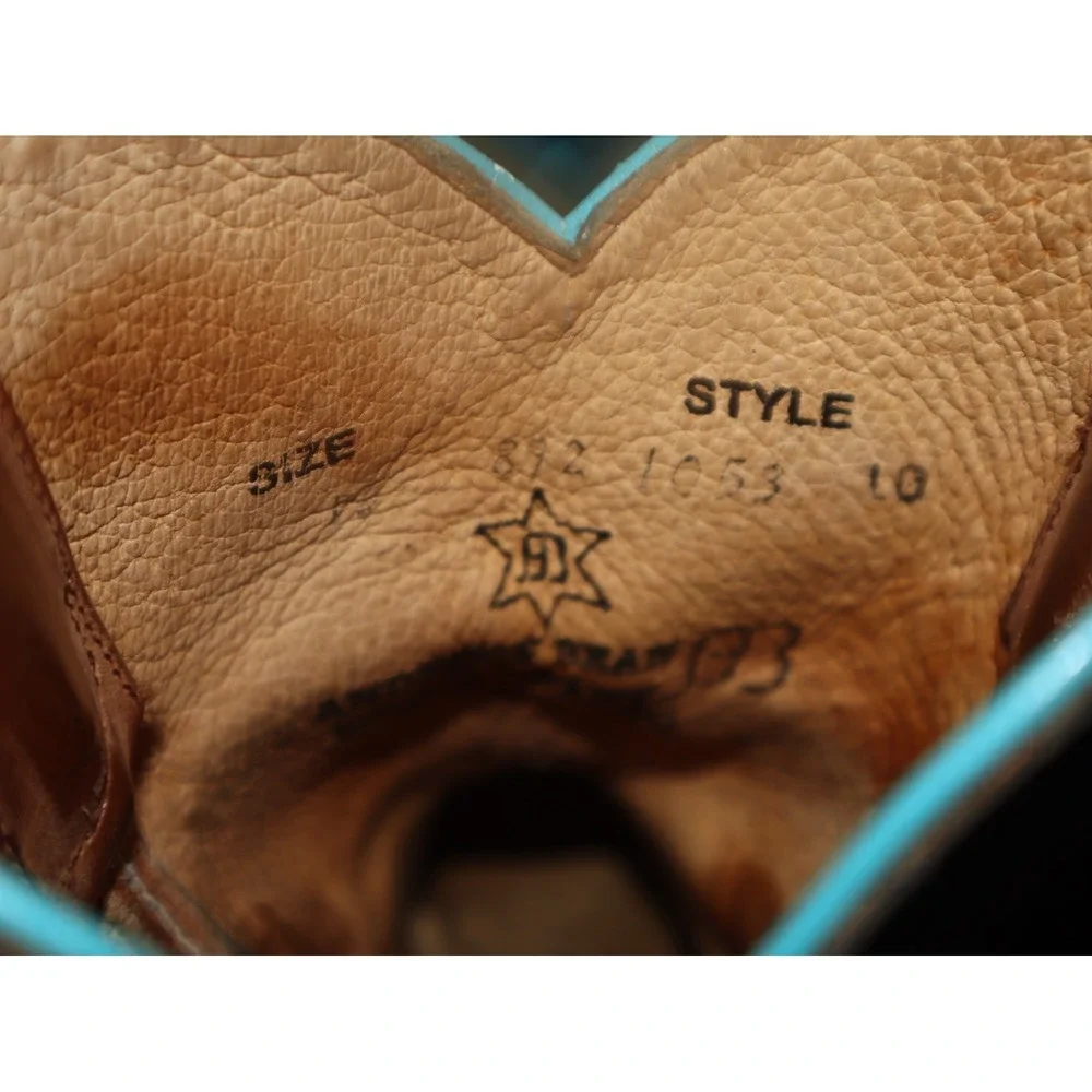 Horse Power Boots Anderson Bean Kids 13‎  Patchwork Leather HP 1053 Square Toe